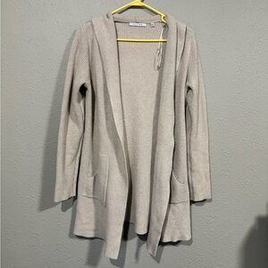 Cyrus Women's Cream Hooded Cardigan